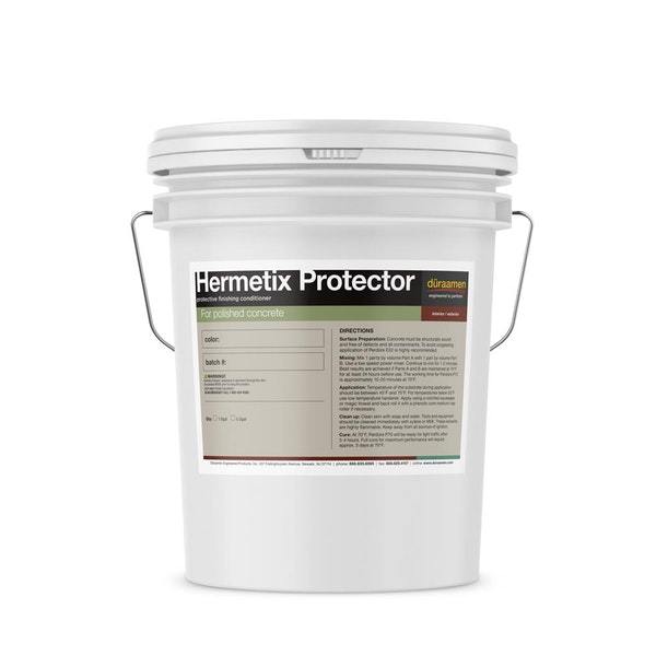 Hermetix Protector protects the densified polished concrete surfaces Polished Concrete Floor Protectant Conditioner | Duraamen | Duraamen Engineered Products Inc