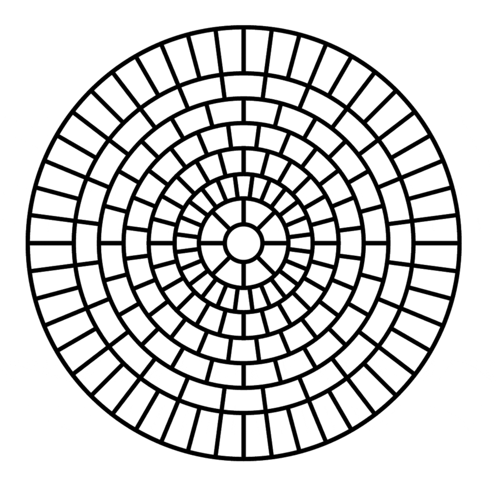 Large Brick Rosette Concrete Stencil Duraamen Engineered Products, Inc.