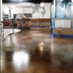 Floor after application epoxy primer Polyaspartic coatings chosen at Rockefeller Center in NYC | Duraamen Engineered Products Inc