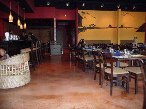 Polished Concrete floors in a Restaurant in Cleveland OH | Duraamen Engineered Products Inc