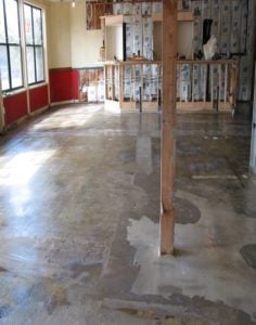 Before concrete resurfacingnbspResurfacing Concrete Over Carpet Glue and Cutback Adhesive | Duraamen Engineered Products Inc