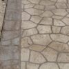 Stenciled Concrete bushrock border patternnbspBushrock Header Concrete Stencil | Duraamen Engineered Products Inc