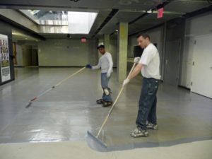 Floor Restoration with self leveling epoxy in New York City | Duraamen Engineered Products Inc