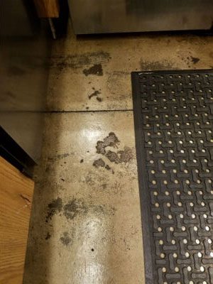 Old bar concrete floor