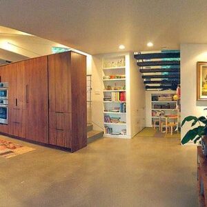 Remodeling a Residence with concrete overlay flooring