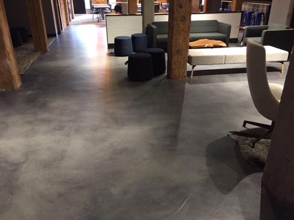 Image of new concrete floor coating or overlay-Concrete Coatings Unlimited, MN