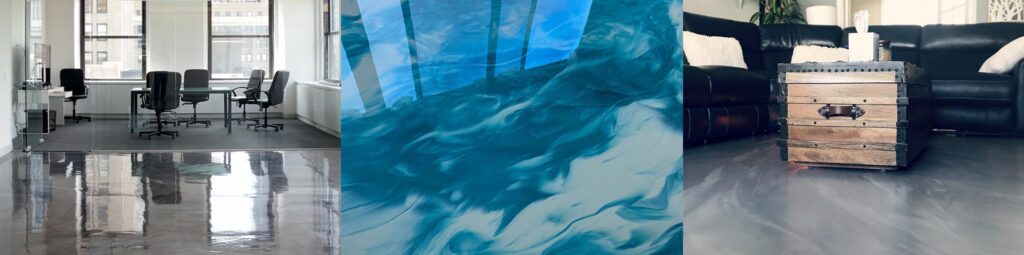 Lumiere Metallic Epoxy Floor Kit, concrete floor options