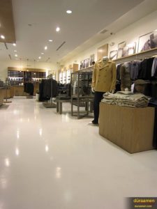 Duraamen products provided the large retailer with a concrete floor they can be proud of.