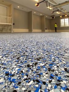 Resin Chip Epoxy Garage Floor by Duraamen 06