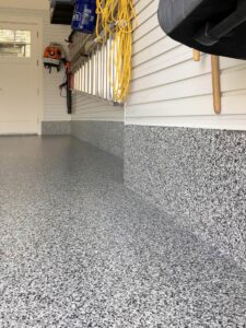 Resin Chip Epoxy Garage Floor by Duraamen 09