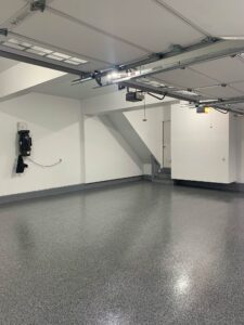 Resin Chip Epoxy Garage Floor by Duraamen 12