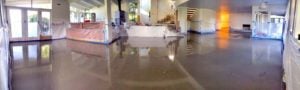 Remodeling a Residence with concrete overlay flooring