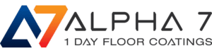 Alpha 7 1-day resin flooring system logo.