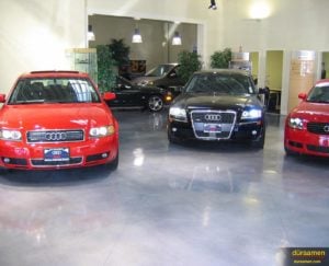 Want to make a car shine? Park in on beautiful resinous flooring from Duraamen.