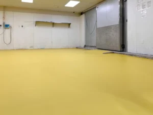 Image 6 | Kraftig by Duraamen is a urethane cement coating for concrete floors. Here it's used for the commercial bakery flooring for Everything Bagel.