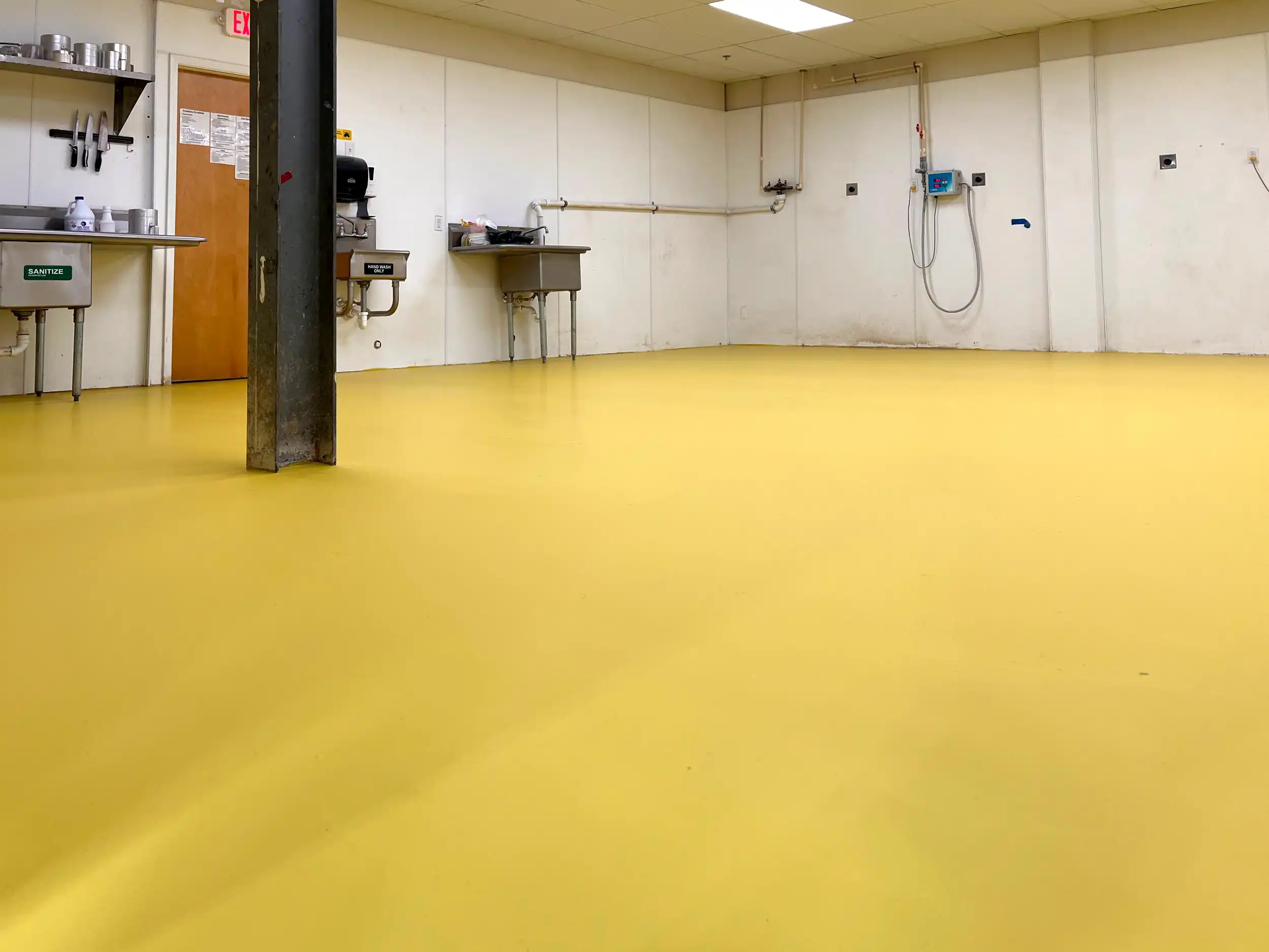 Image 5 | Kraftig by Duraamen is a urethane cement coating for concrete floors Here its used for the commercial bakery flooring for Everything Bagel Urethane Concrete Flooring in Bagel Factory in Hamilton NJ | Duraamen Engineered Products Inc