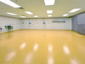 Image 4 | Kraftig by Duraamen is a urethane cement coating for concrete floors. Here it's used for the commercial bakery flooring for Everything Bagel.