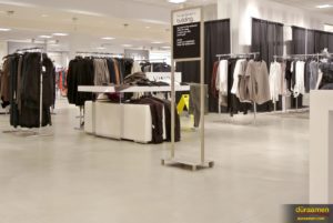 This Short Hills, NJ Bloomingdale's department store had Düraamen self-leveling concrete flooring installed to help maintain their brand's high-end look and feel.