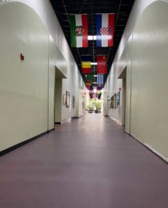 Sprayable polished concrete in Chiropractor School 03