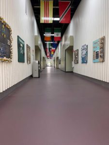 Sprayable polished concrete in Chiropractor School 02