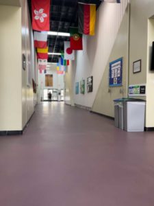 Sprayable polished concrete in Chiropractor School 01