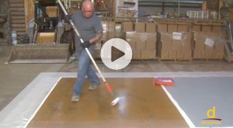 Video Still Bob Harris installs concrete microtoppingnbspDIY Homeowner Installs Designer Metallic Epoxy Floor Coating Throughout Home | Duraamen | Duraamen Engineered Products Inc