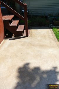 Patios and exterior stair landings are candidates for concrete resurfacing.