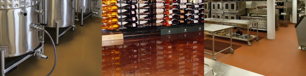 metallic epoxy and UMC floor coatings for the restuarant industry