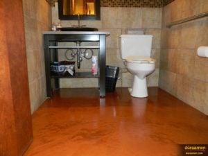 This flooring is a great option for even bathrooms.