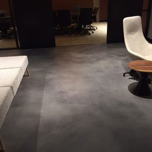 concrete microtopping floor | colonial warehouse