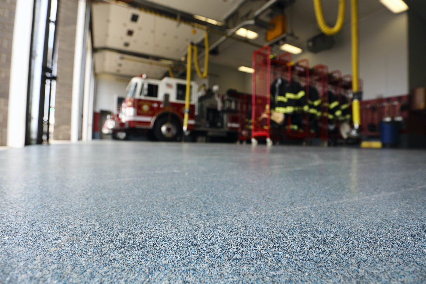 Anglesea Volunteer Firestation quartz resionous flooring What is the best Heavy Duty Flooring for a Fire Stations NJ | Duraamen Engineered Products Inc