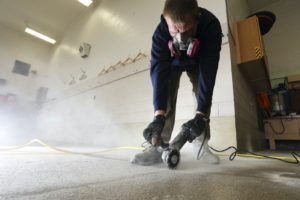 Anglesea Volunteer Firestation-quartz resionous flooring