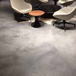 concrete microtopping floor | colonial warehouse