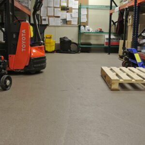 Decorative quartz flooring was used in the commercial kitchen of Horseshoe Casino in Cleveland, Ohio.
