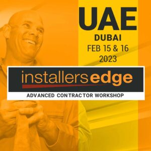 InstallersEdge Workshop | Dubai UAE Fab 15 16 2023 The InstallersEdge Workshop PRO Contractor Training | Duraamen Engineered Products Inc