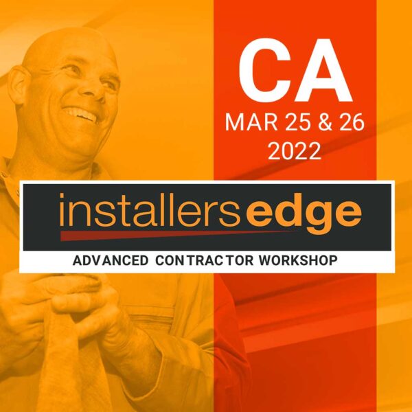 InstallersEdge Workshop Product Image | California March 25 26 2022nbspInstallersEdge Workshop | Mar 25 26 CA | Duraamen | Duraamen Engineered Products Inc