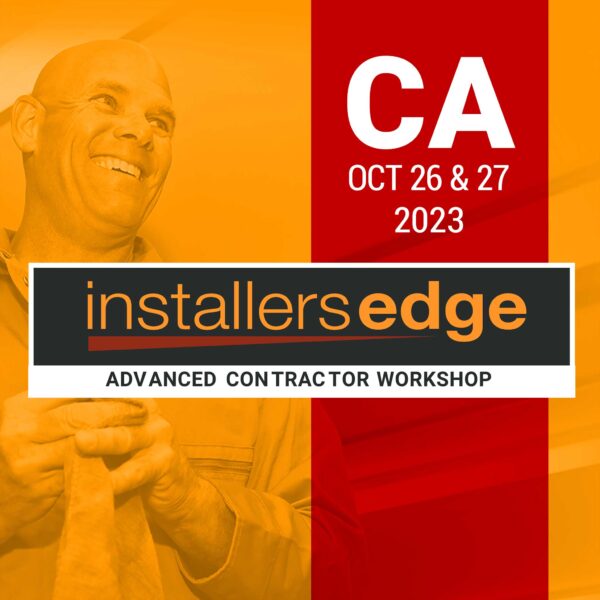 InstallersEdge workshop in Hayward CA October 26th 27th 2023 InstallersEdge Workshop | Oct 26 27 CA | Duraamen | Duraamen Engineered Products Inc
