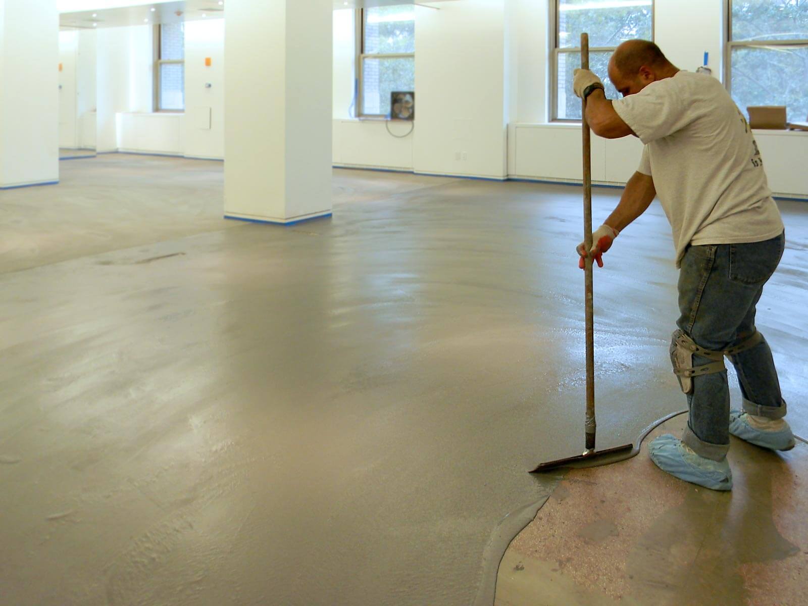 Installing a Polished Concrete Overlay Polyurea Coating Concrete Floor Maintenance | Duraamen | Duraamen Engineered Products Inc