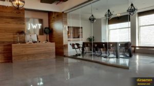 The offices of JWT Dubai, and the flooring is enough to impress any client.