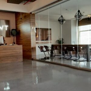 The offices of JWT Dubai, and the flooring is enough to impress any client.