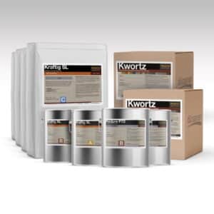 Kwortz (quartz) and UMC Floor coating System