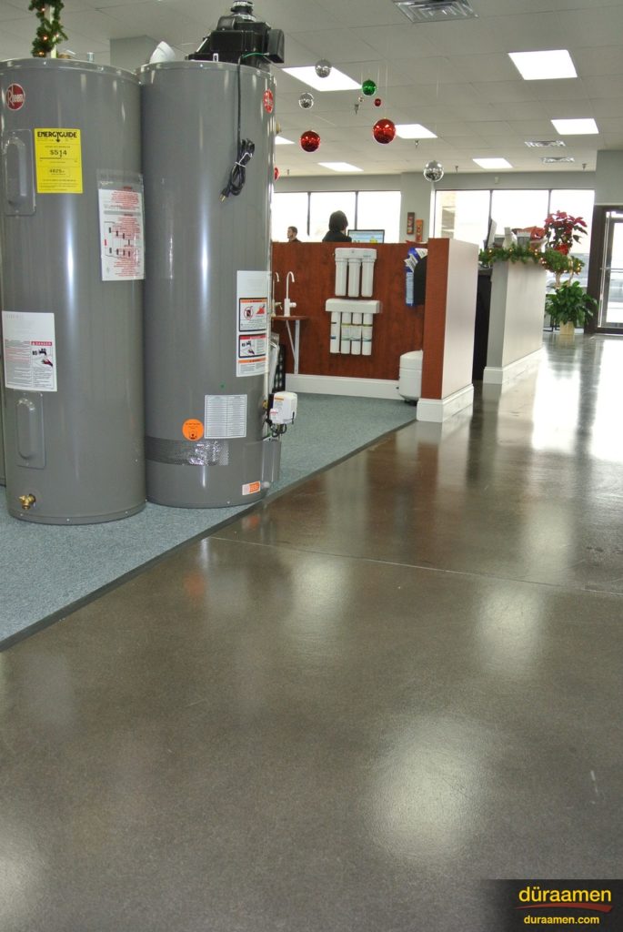 Pure, clean, easy to maintain polished concrete.