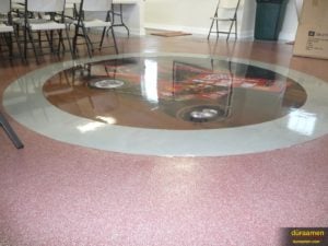 Garage floor epoxy coatings are ideal for meeting rooms as they offer protection and from and easy clean up of spills and liquids.