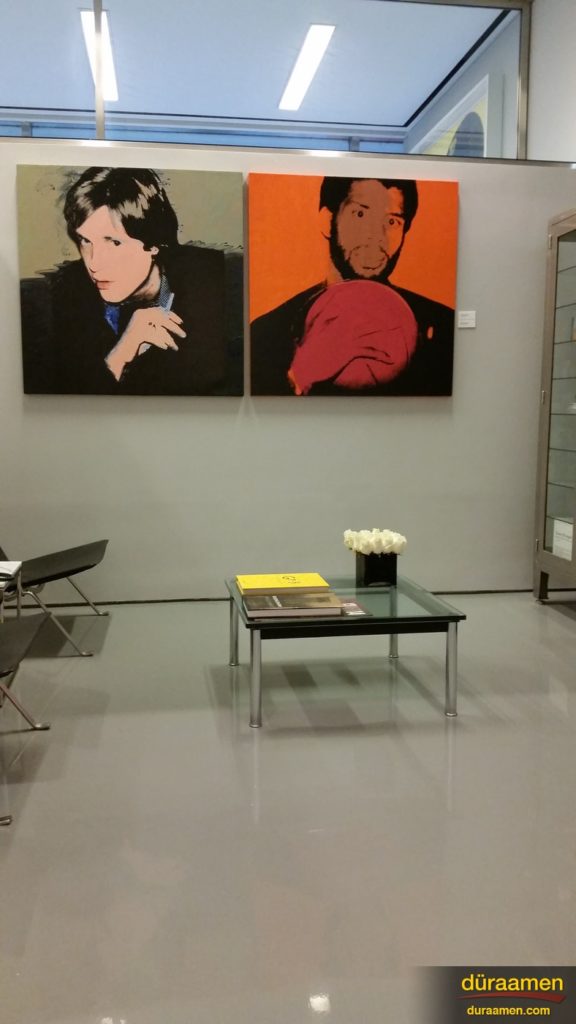 This trendy lobby area of a NYC office was the perfect opportunity for the installation of Duraamen's self-leveling flooring.