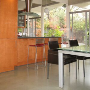 Residential modern concrete microttopping floor
