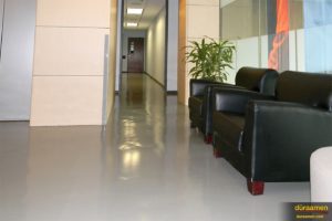 Another lobby that chose Duraamen resinous flooring products.