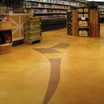 Grocery Store, Hienen's, Hudson, OH, concrete microttopping floor