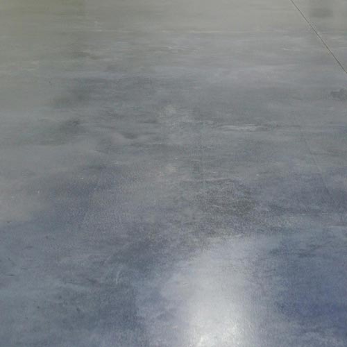 Warehouse concrete floor protected with topcoat