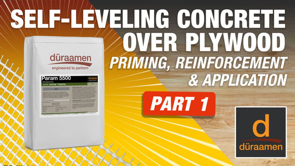 How to install self-leveling concrete over plywood part 1