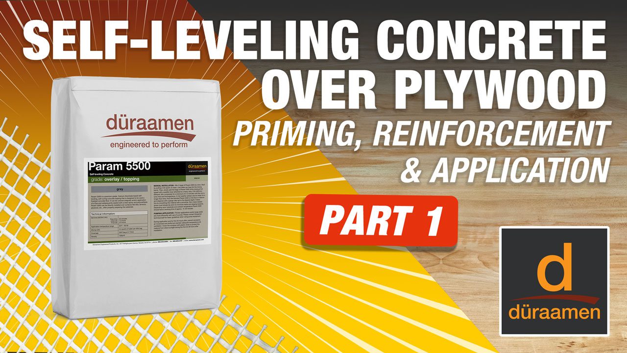 How to install self-leveling concrete over plywood part 1